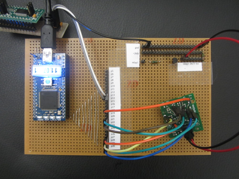 Prototype testing of a microcontroller product with self-developed test system